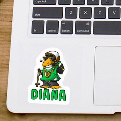 Diana Sticker Hip-Hop Penguin Laptop Image