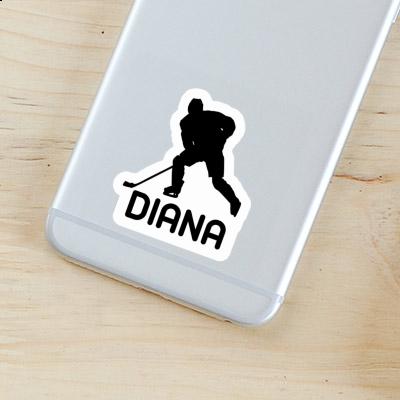 Sticker Diana Eishockeyspieler Notebook Image