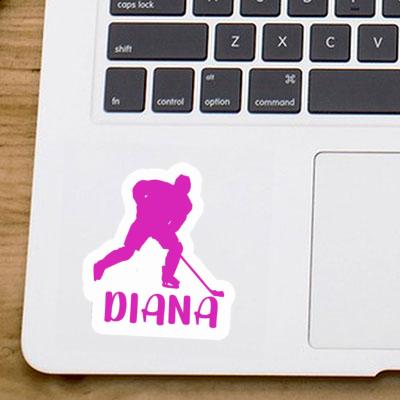 Sticker Diana Hockey Player Notebook Image