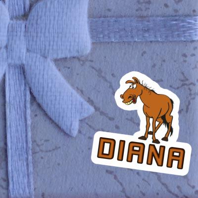 Sticker Pferd Diana Notebook Image