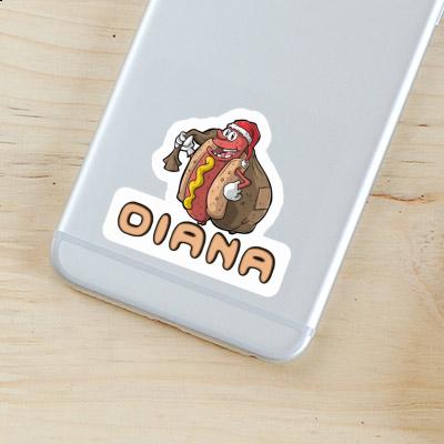 Christmas Hot Dog Sticker Diana Gift package Image