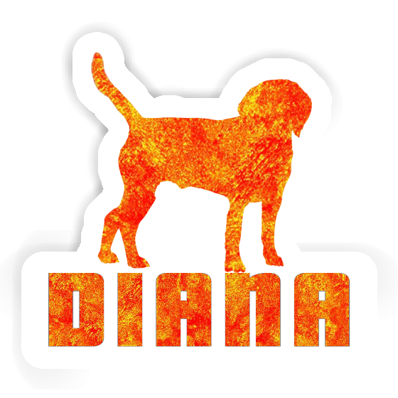 Sticker Hund Diana Gift package Image