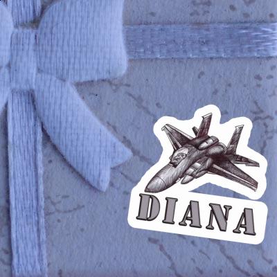 Sticker Diana Airplane Gift package Image