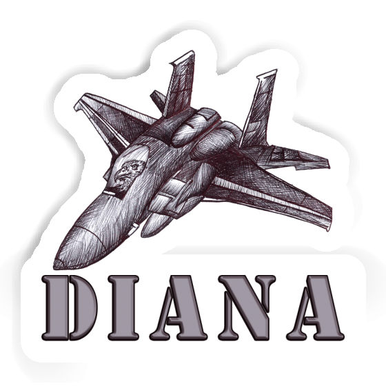 Sticker Diana Airplane Gift package Image