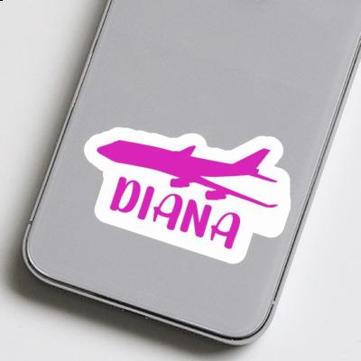 Autocollant Diana Jumbo-Jet Laptop Image