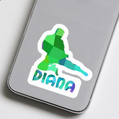 Karateka Sticker Diana Notebook Image