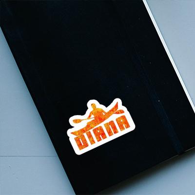 Sticker Kayaker Diana Notebook Image