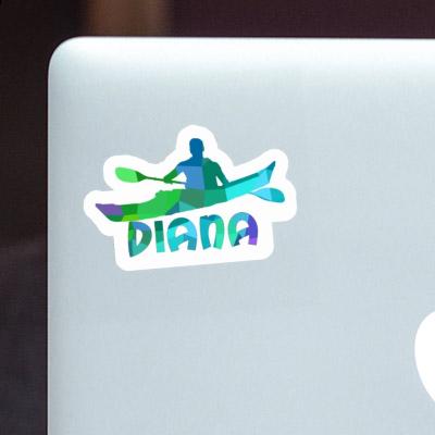 Kayaker Sticker Diana Image