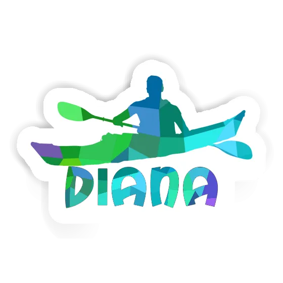 Kayaker Sticker Diana Notebook Image