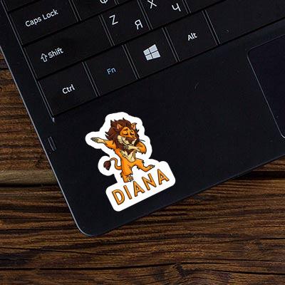 Autocollant Diana Lion Laptop Image