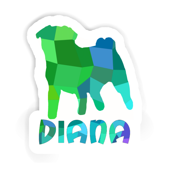 Sticker Diana Pug Gift package Image