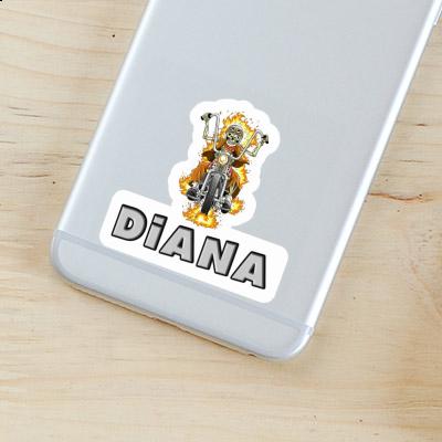 Motorcycle Rider Sticker Diana Gift package Image