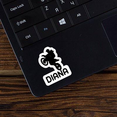 Diana Sticker Motocross-Fahrer Laptop Image