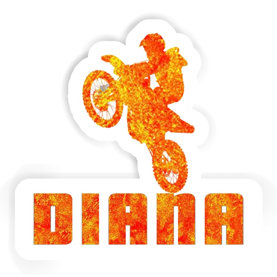 Sticker Motocross-Fahrer Diana Image