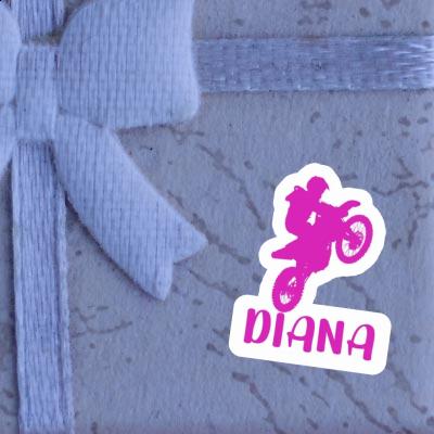 Diana Sticker Motocross Rider Notebook Image