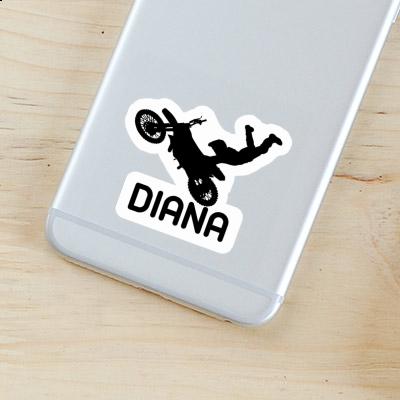 Diana Sticker Motocross Rider Laptop Image