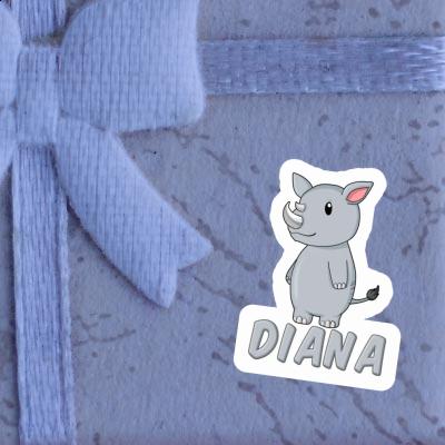 Nashorn Sticker Diana Image