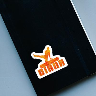 Gymnast Sticker Diana Laptop Image