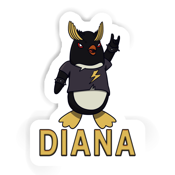 Penguin Sticker Diana Laptop Image