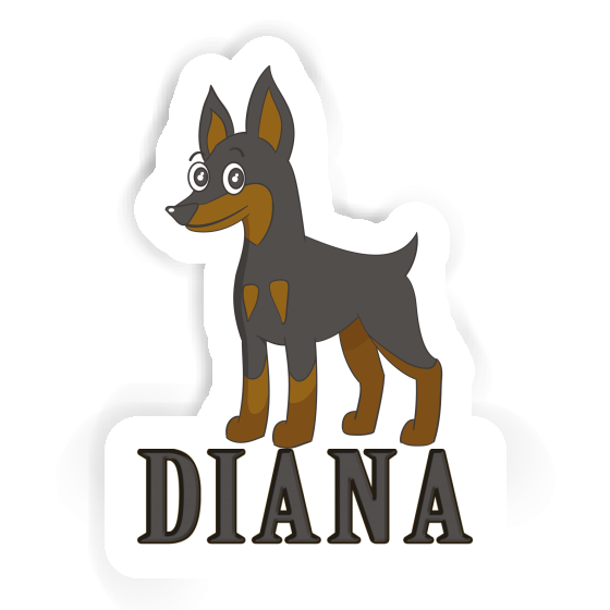 Pinscher Autocollant Diana Gift package Image