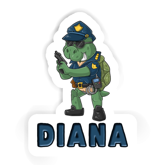 Sticker Diana Polizist Laptop Image