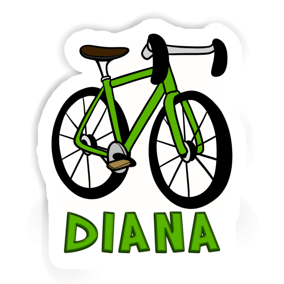 Racing Bicycle Sticker Diana Laptop Image