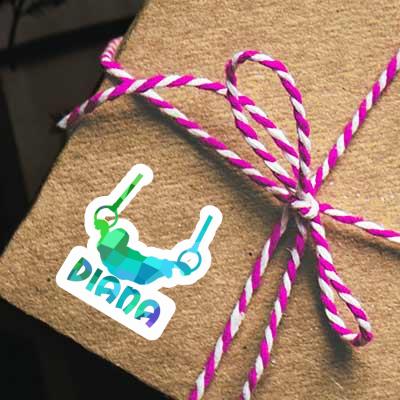 Diana Sticker Ring gymnast Notebook Image