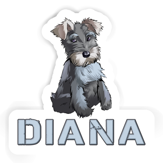 Diana Autocollant Schnauzer Notebook Image