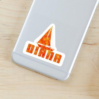 Sticker Diana Sailboat Image