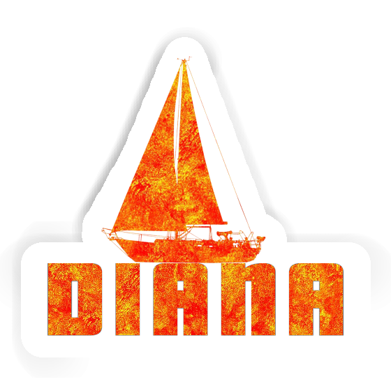 Sticker Diana Sailboat Gift package Image