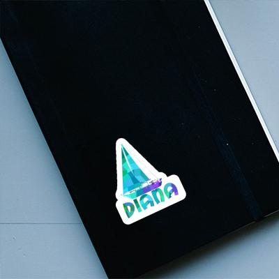 Segelboot Sticker Diana Notebook Image