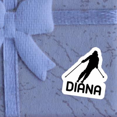 Sticker Skier Diana Image