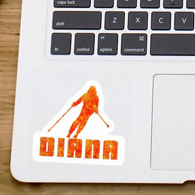 Sticker Skifahrerin Diana Gift package Image