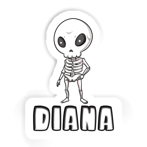 Sticker Diana Skeleton Image