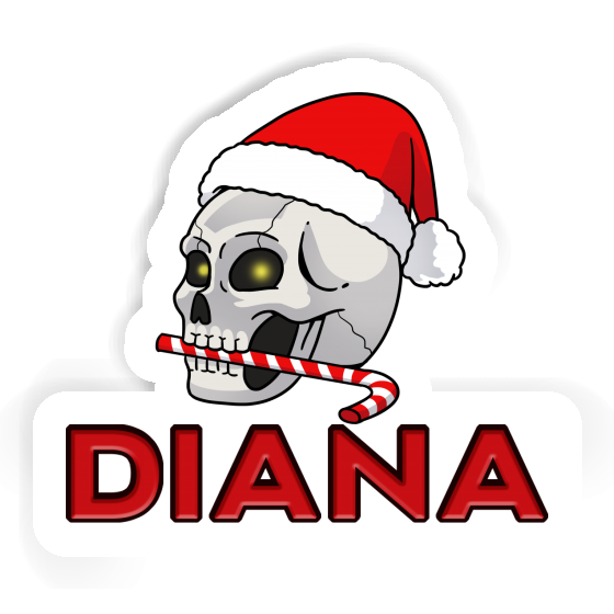 Diana Sticker Weihnachtstotenkopf Laptop Image