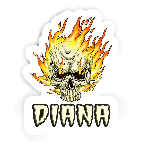 Sticker Diana Skull Notebook Image