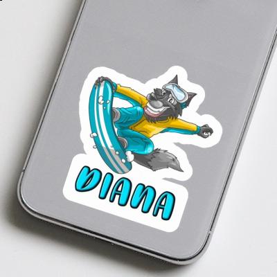 Diana Sticker Snowboarder Gift package Image