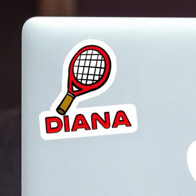 Tennis Racket Sticker Diana Notebook Image