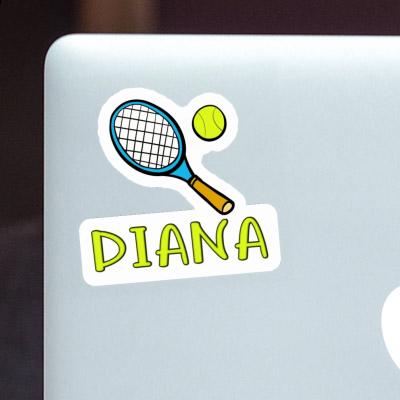 Diana Sticker Tennis Racket Laptop Image