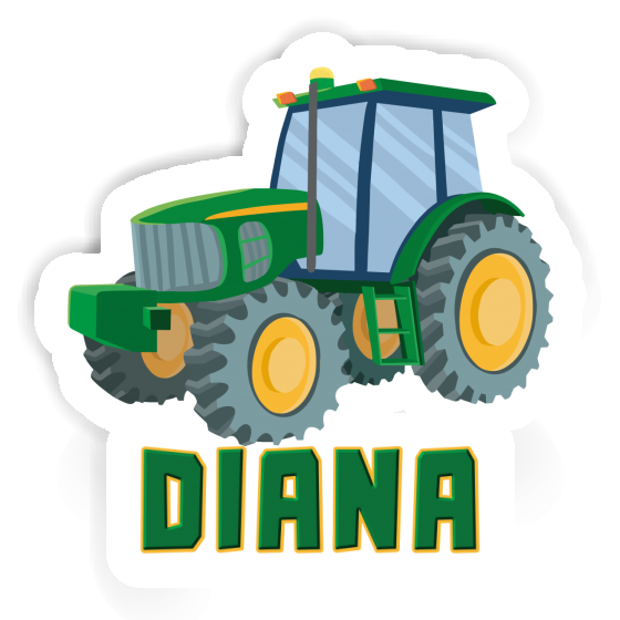 Autocollant Tracteur Diana Laptop Image