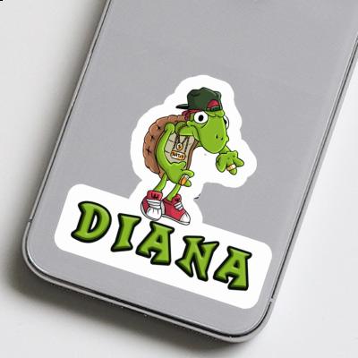 Sticker Hip Hop Schildkröte Diana Notebook Image