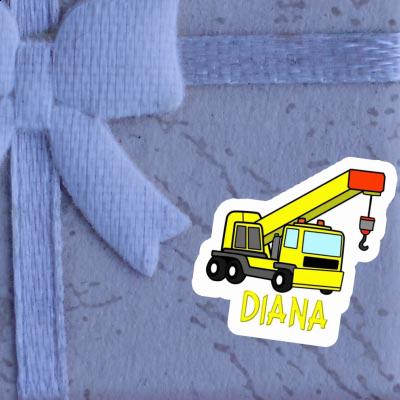 Sticker Diana Vehicle Crane Notebook Image