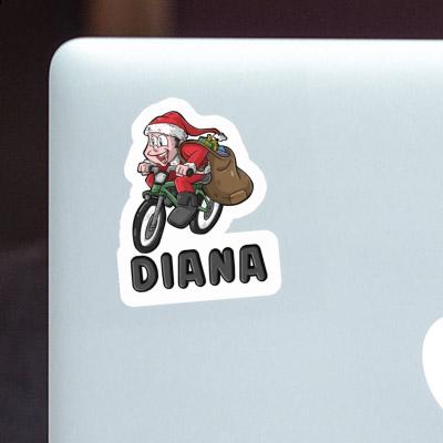 Sticker Velofahrer Diana Laptop Image