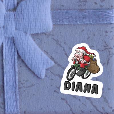 Bicycle Rider Sticker Diana Notebook Image