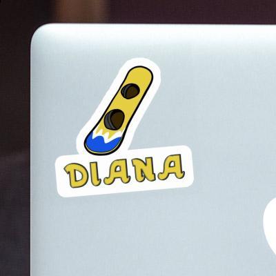 Diana Sticker Wakeboard Laptop Image