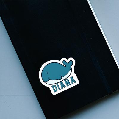 Sticker Diana Whale Laptop Image