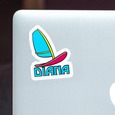 Windsurf Board Sticker Diana Image