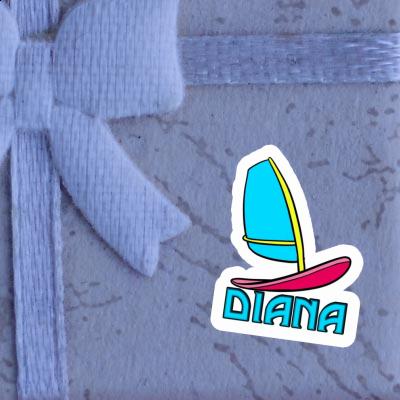 Windsurf Board Sticker Diana Laptop Image