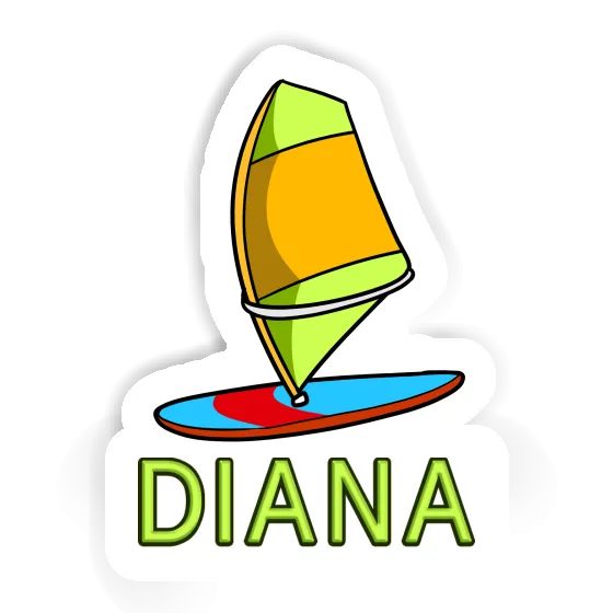 Sticker Diana Windsurf Board Image