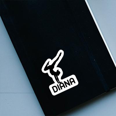 Sticker Diana Yoga Woman Laptop Image